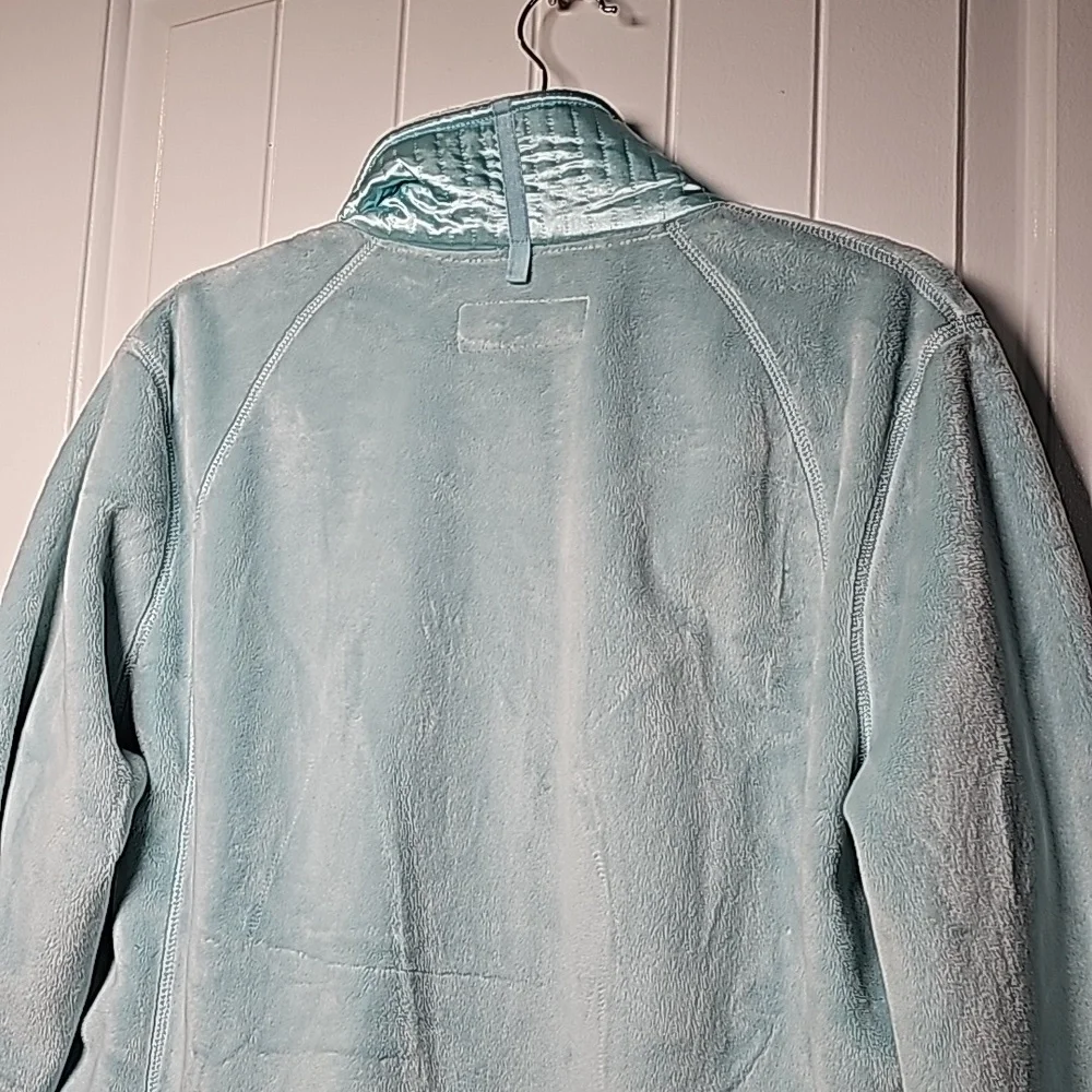 Pendleton XL fuzzy fleece jacket, aquamarine teal - Picture 9 of 16